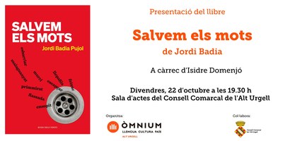 Presentació del llibre 'Salvem els mots', de Jordi Badia