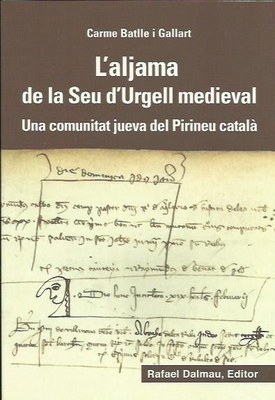 Portada del llibre 'L'aljama de la Seu d'Urgell medieval'