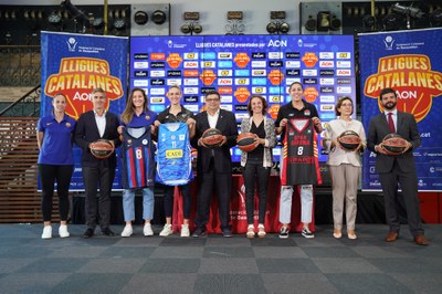 Presentació de la Lliga Nacional Catalana Femenina de Bàsquet 2022 (Foto: FCBQ)