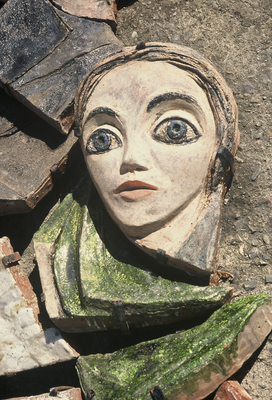 Detall de l'escultura de Maties Palau Ferré per al convent de la Sagrada Família de la Seu d'Urgell (Any Palau Ferré)