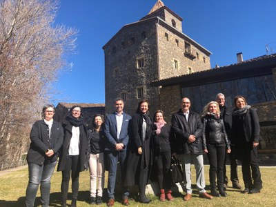 Visita de Borràs a l'Alta Ribagorça (Foto: Departament de Cultura)