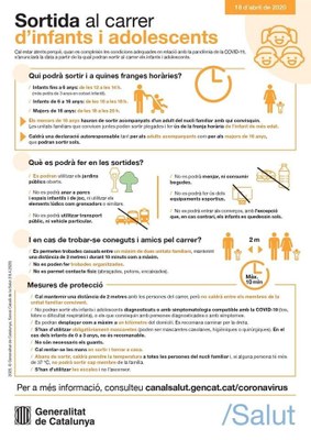 Proposta del Govern per al desconfinament gradual d’infants (Dept. Salut)