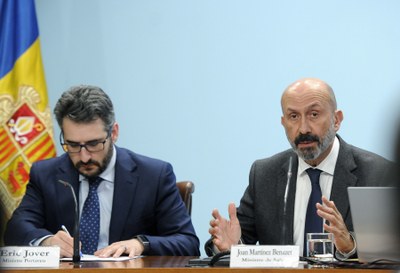 Informació del Govern d'Andorra sobre el primer cas de coronavirus al país (Foto: Govern d'Andorra)