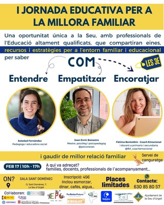 Jornada Educativa per a la Millora Familiar, a la Seu d'Urgell
