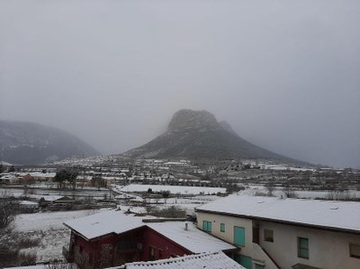 Nevada a Organyà (Foto: Aj. d’Organyà)