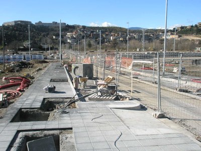 L'Horta del Valira, durant les obres d'urbanització