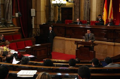 Òscar Ordeig, al Parlament