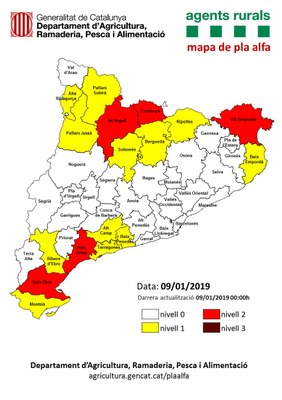 Mapa del Pla Alfa a 09.01.2019