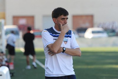 Emili Vicente, en la seva etapa d'entrenador del Lleida Esportiu