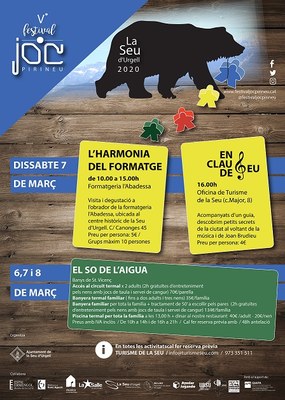 Propostes culturals i de lleure en el marc del Festival del Joc del Pirineu