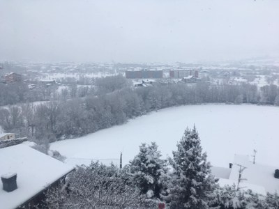 La Seu d'Urgell aquest dimecres, des de Castellciutat (23.01.2019)