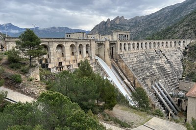 Desembassament al pantà d'Oliana al maig de l'any passat (Foto d'arxiu/ACN-Albert L. Cobo)