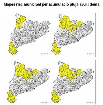 Mapes de risc de pluja (04.04.2016)