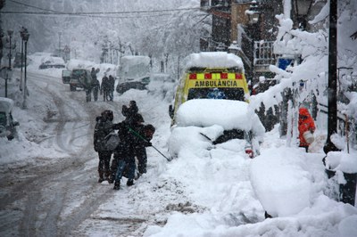 Imatge de la nevada (Foto: ACN)