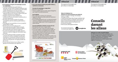 Full informatiu sobre el perill d'allaus