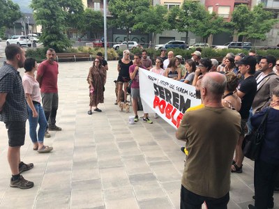 Concentració a la Seu en suport als activistes citats a declarar pel 21-F