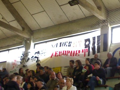 Pancarta NO a l'Aeroport