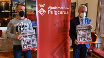 Presentació de la Fira de Puigcerdà, amb Pere Tor i Albert Piñeira (Foto: ACN)