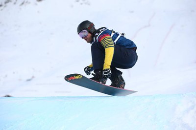 Lluís Marín, a l'SBX de PyeongChang (Foto: FAE)
