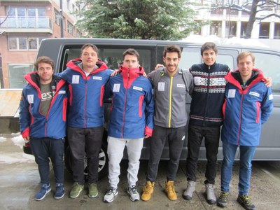 L'equip andorrà d'esquí, a PyeongChang 2018 (Foto: FAE)