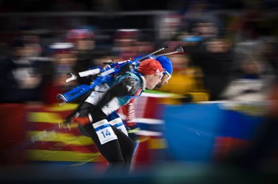 Martin Fourcade, campió en sortida en massa a PyeongChang 2018 (Foto: @SimonSchempp)