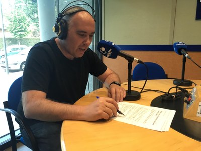 Primera emissió de 'Carretera i Manta' des de l'Estudi 1 de RàdioSeu, al peu del Passeig del Parc