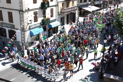 Manifestació a Vielha per reclamar canvis en la gestió de la fauna salvatge (Foto: ACN)