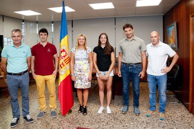 Recepció a Mònica Dòria (Foto: Govern d'Andorra)