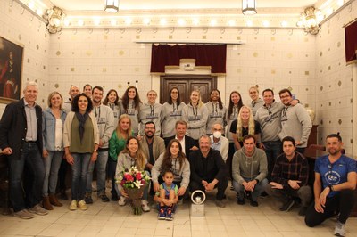 Recepció de l'Ajuntament al Cadí La Seu, per la consecució de la seva cinquena Lliga Catalana