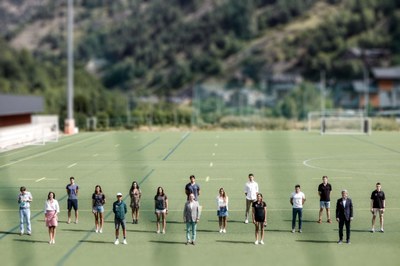 Recepció als esportistes andorrans (Foto: Govern d'Andorra)