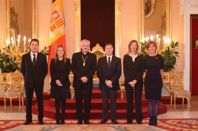 Recepció al Palau Episcopal al nou CSJ d'Andorra