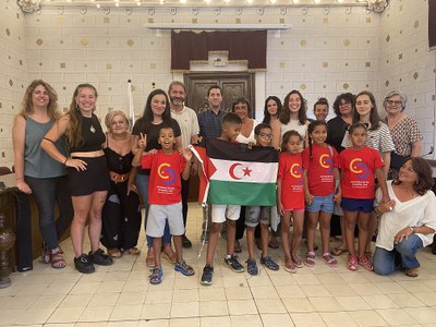 Recepció de l'Ajuntament de la Seu d'Urgell als infants sahrauís acollits a l'estiu
