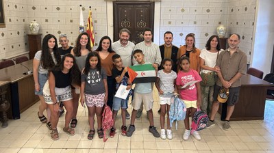 Rebuda a infants sahrauís a l'Ajuntament de la Seu