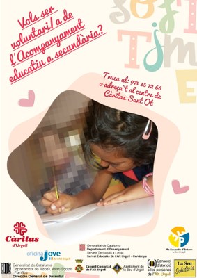 Cerca de voluntaris per al projecte d'Acompanyament educatiu a secundària