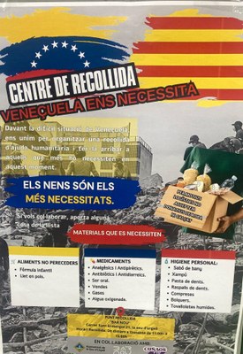 Recollida de material per les víctimes dels terratrèmols de Veneçuela