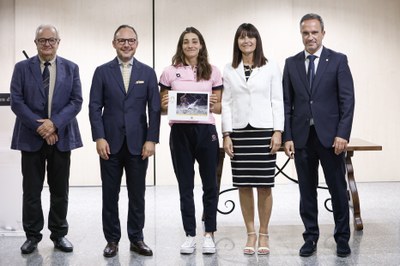 Recepció del Govern d'Andorra a Mònica Doria per la participació a París 2024 (Foto: Govern d'Andorra)