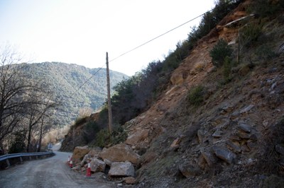 Carretera de Sant Joan Fumat oberta al trànsit (Foto: ACN)