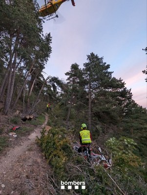 Rescat dels Bombers a Josa i Tuixent (Foto: Bombers)
