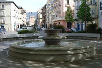 Font del passeig Joan Brudieu de la Seu d'Urgell