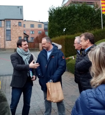 Jordi Fàbrega amb Toni Comín, a les portes de la Casa de la República (Foto: @jorfabrega)