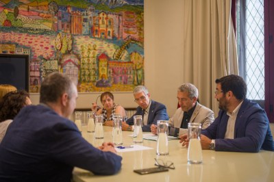 Visita del conseller d'Educació a l'Ajuntament de la Seu d'Urgell 