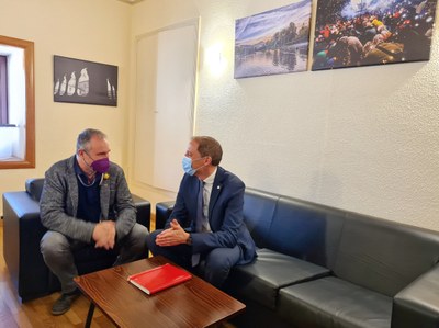 Reunió de José Crespín amb Jordi Fàbrega (Foto: Subdelegació del Govern a Lleida)