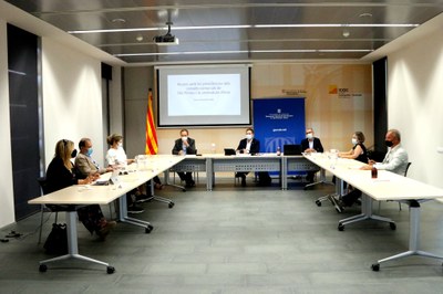 Reunió de dirigents de consells de l'Alt Pirineu i Aran amb Ricard Pérez (Foto: ACN)
