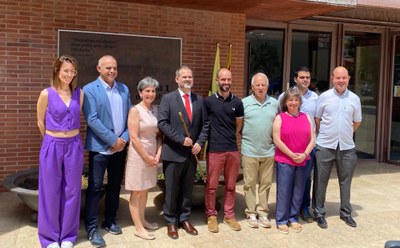 Constitució de l'Ajuntament d'Oliana per a la legislatura 2023-2027, dissabte passat (Foto: CCAU)