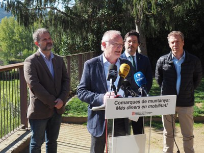 Jesús Fierro, en un acte de la DG de Polítiques de Muntanya i Litoral a la Seu, el mes d'abril passat
