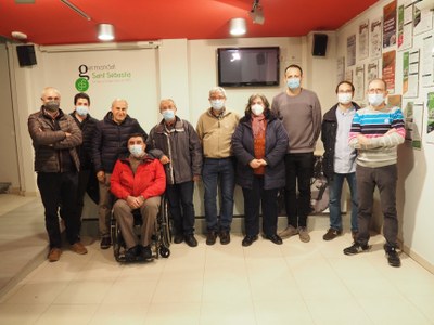 Lliurament del premi del 2n Concurs de Cartells de les Festes de Sant Sebastià de la Seu