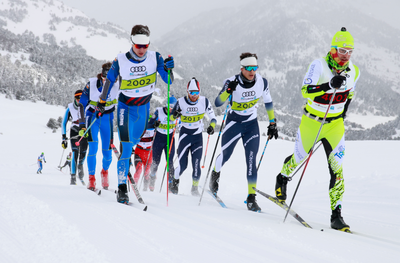 Sadurní Betriu (dreta) a la Marxa Beret 2019 (Foto: Anna Tur / RFEDI)