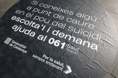 Imatge de la campanya per prevenir el suïcidi (Foto: Generalitat de Catalunya)