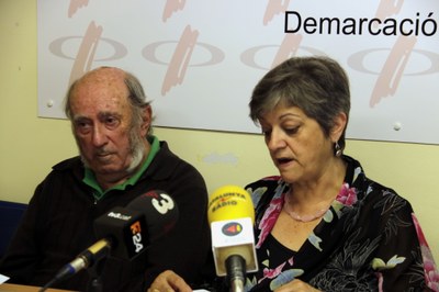 Roda de premsa de Salvem Salau, a Lleida (Foto: ACN)