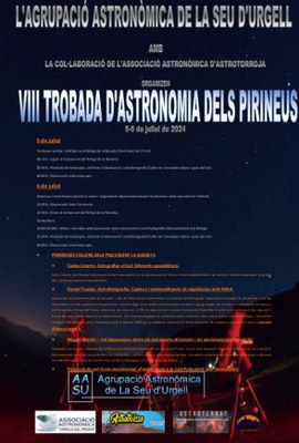 XIII Trobada d'Astronomia dels Pirineus, a Sant Joan de l'Erm (AASU)